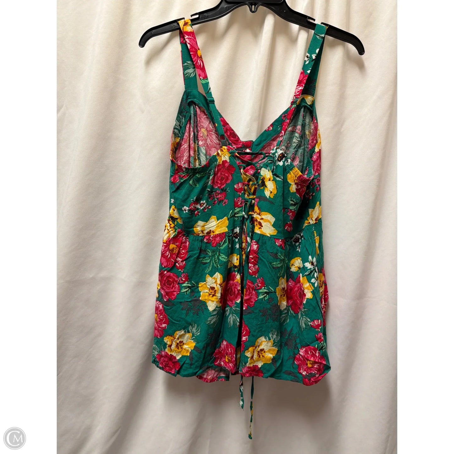 Top Sleeveless By Torrid In Green, Size: M