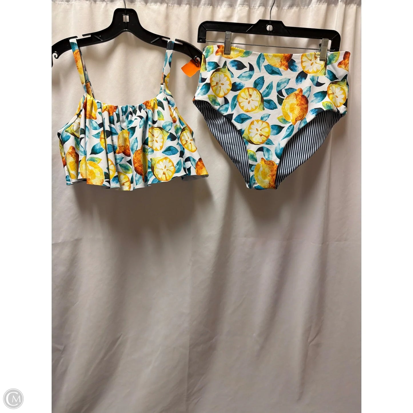 Swimsuit 2pc By Clothes Mentor In Yellow, Size: L