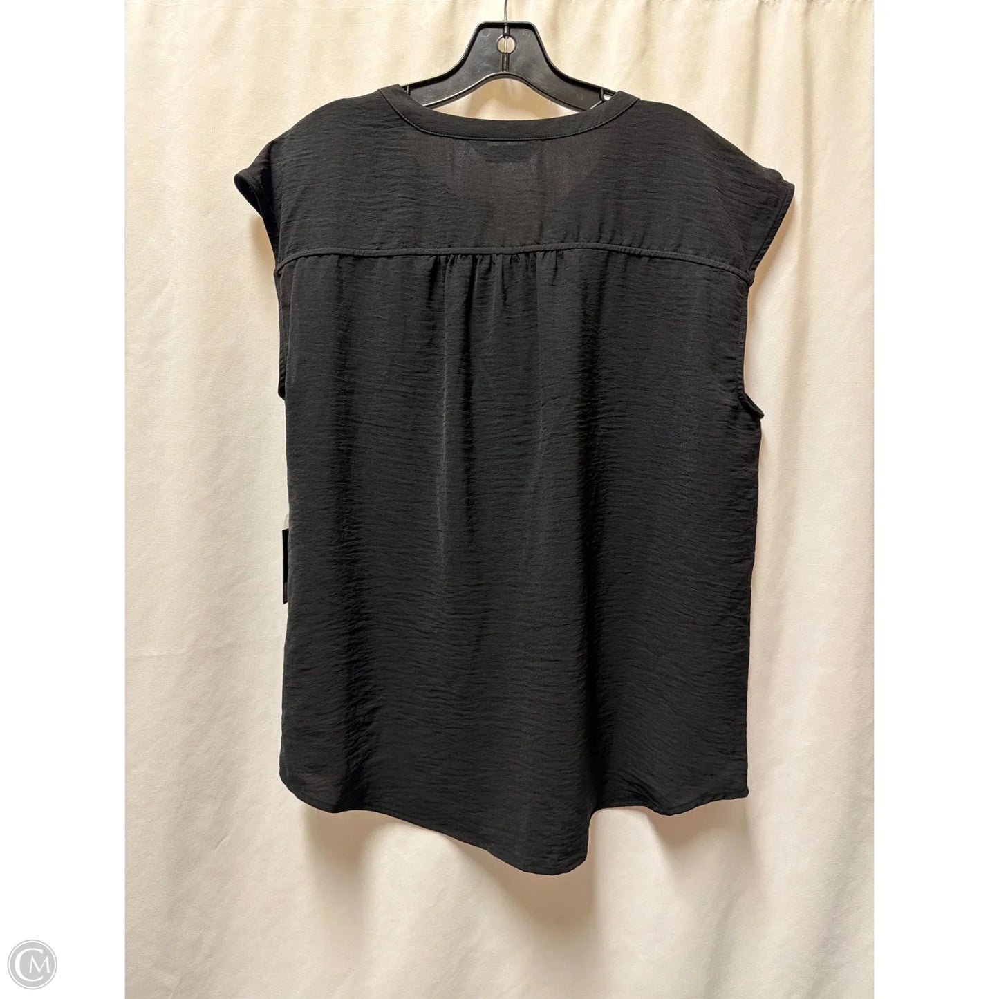 Top Sleeveless By Simply Vera In Black, Size: L