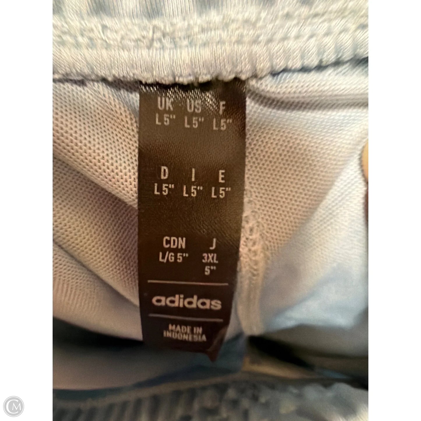 Athletic Shorts By Adidas In Blue, Size: L