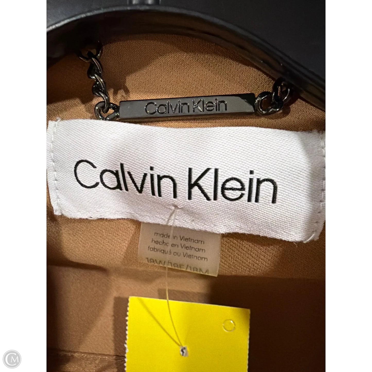 Blazer By Calvin Klein In Brown, Size: 1x