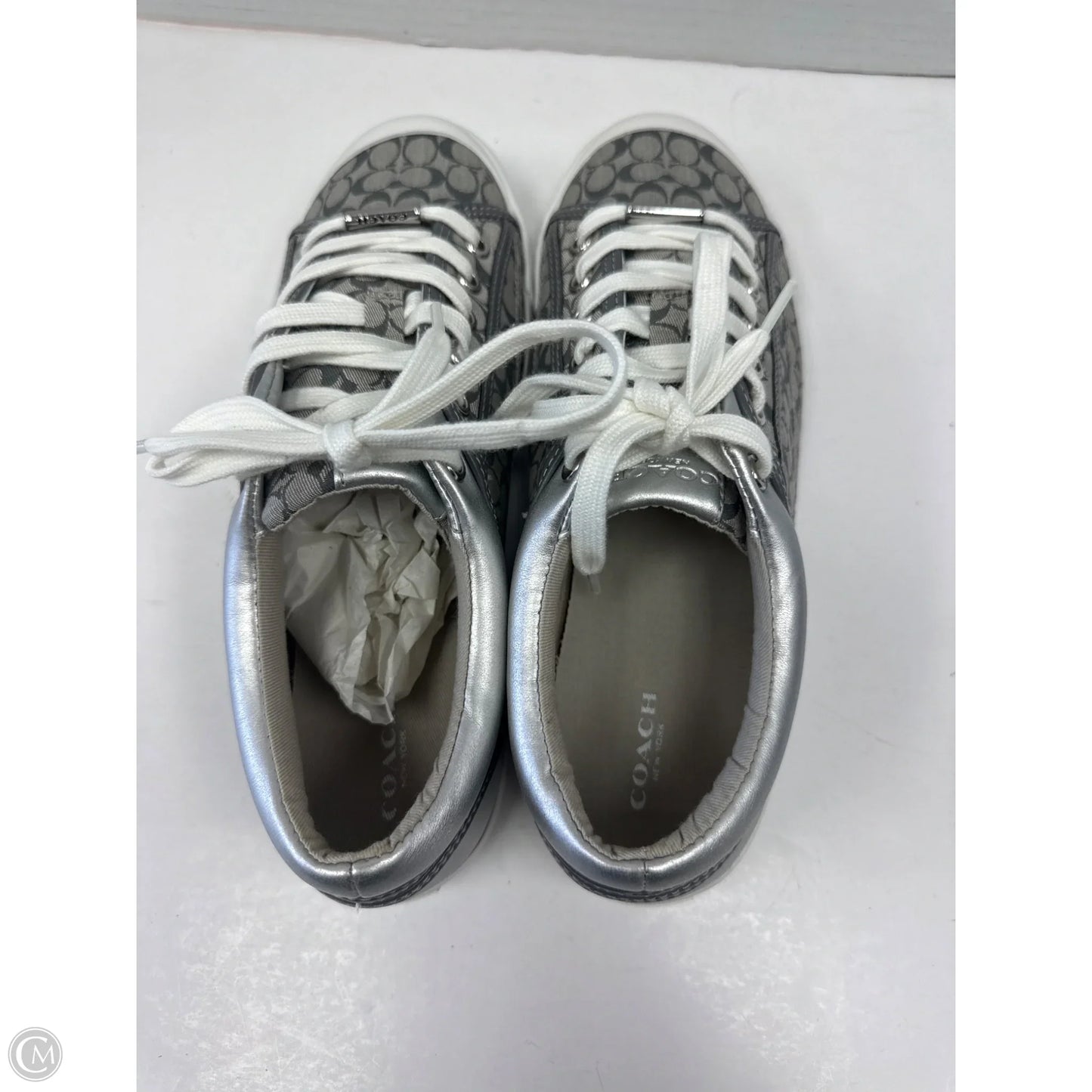 Shoes Designer By Coach In Grey, Size: 9