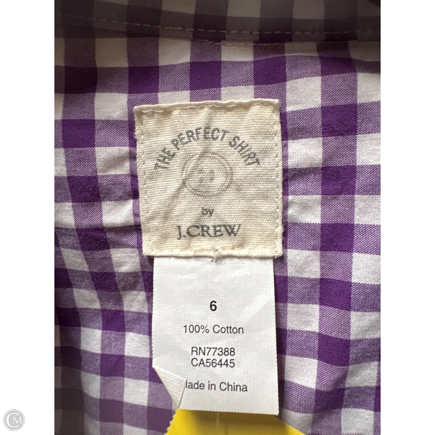 Top Long Sleeve By J. Crew In Purple, Size: S