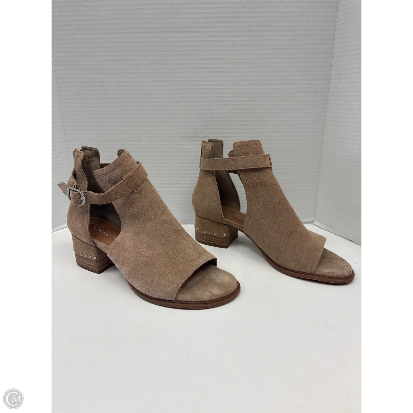 Shoes Heels Block By Chelsea And Violet In Beige, Size: 9