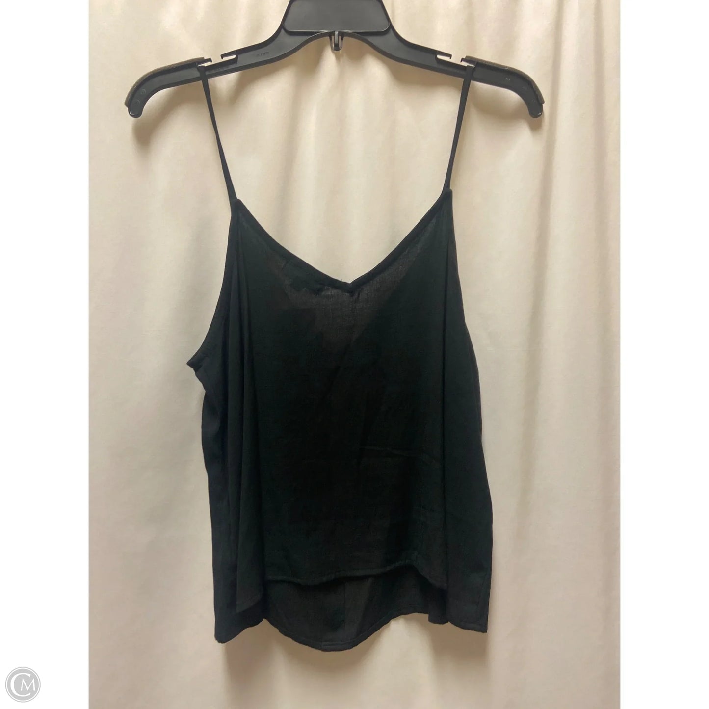 Top Sleeveless By Timing In Black, Size: L