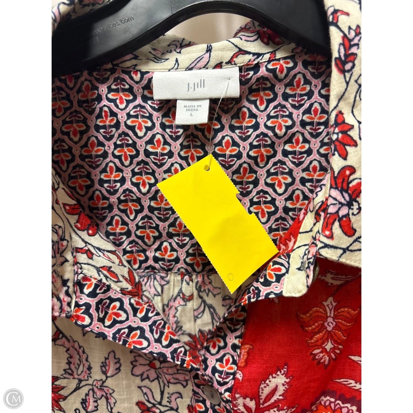 Top Long Sleeve By J. Jill In Red, Size: L