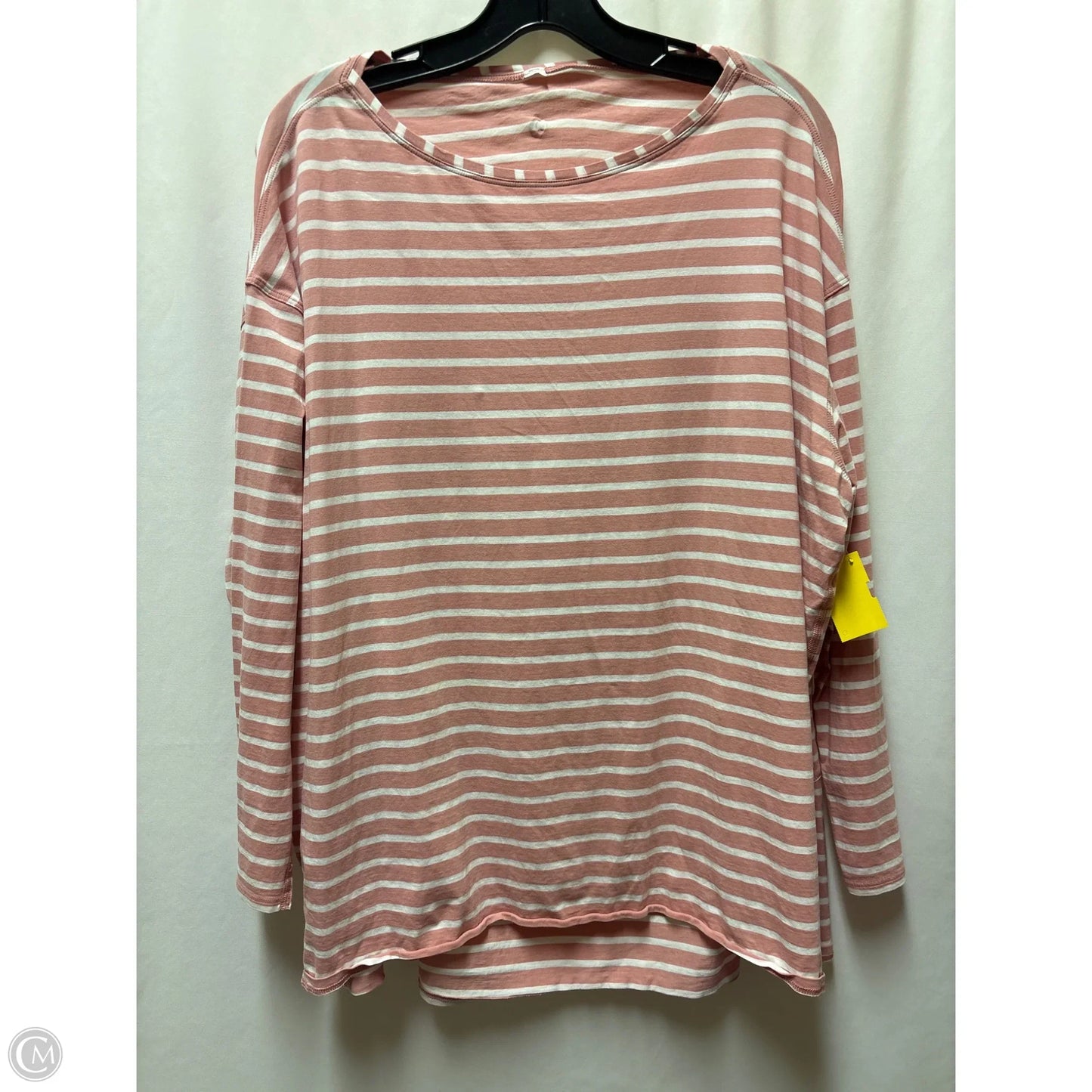 Top Long Sleeve By Lululemon In Pink, Size: L