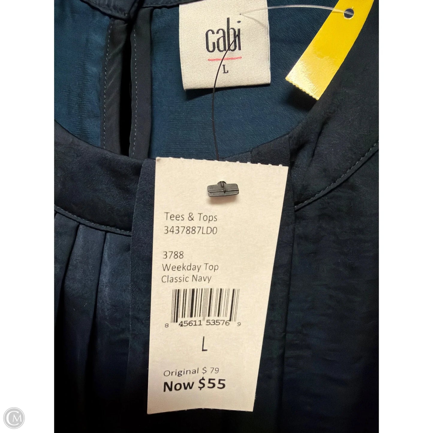 Tank Top By Cabi In Navy, Size: L
