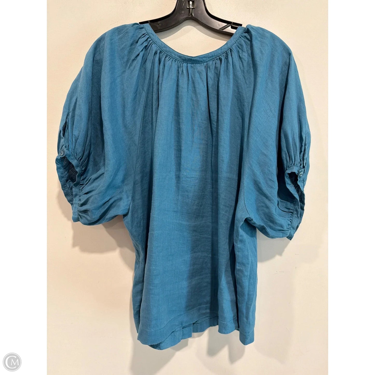 Top Short Sleeve By Sundance In Blue, Size: L
