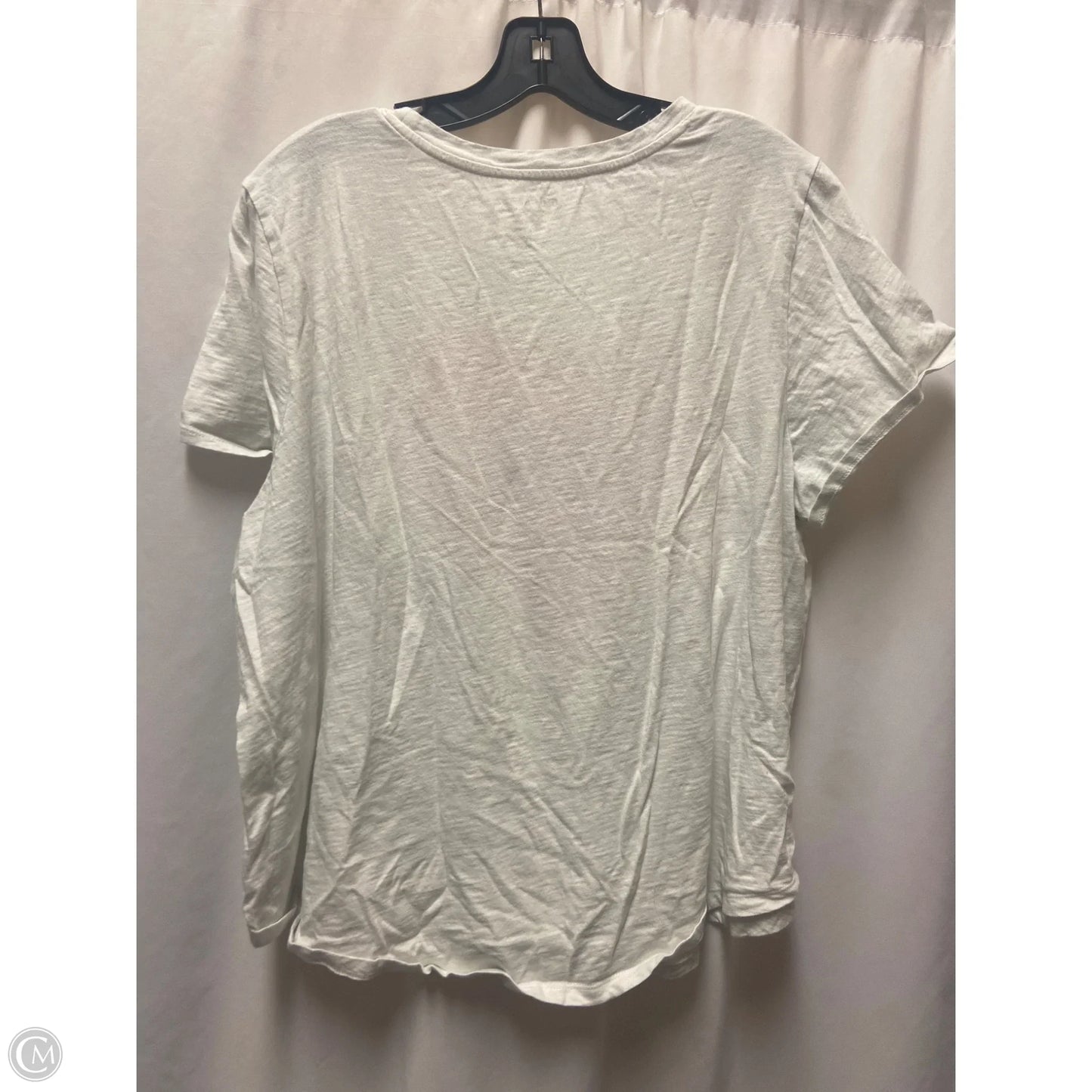 Top Short Sleeve By Old Navy In White, Size: 2x