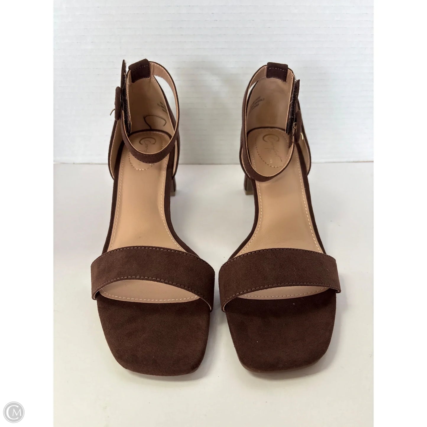 Sandals Heels Block By C Est. 1946 In Brown, Size: 8