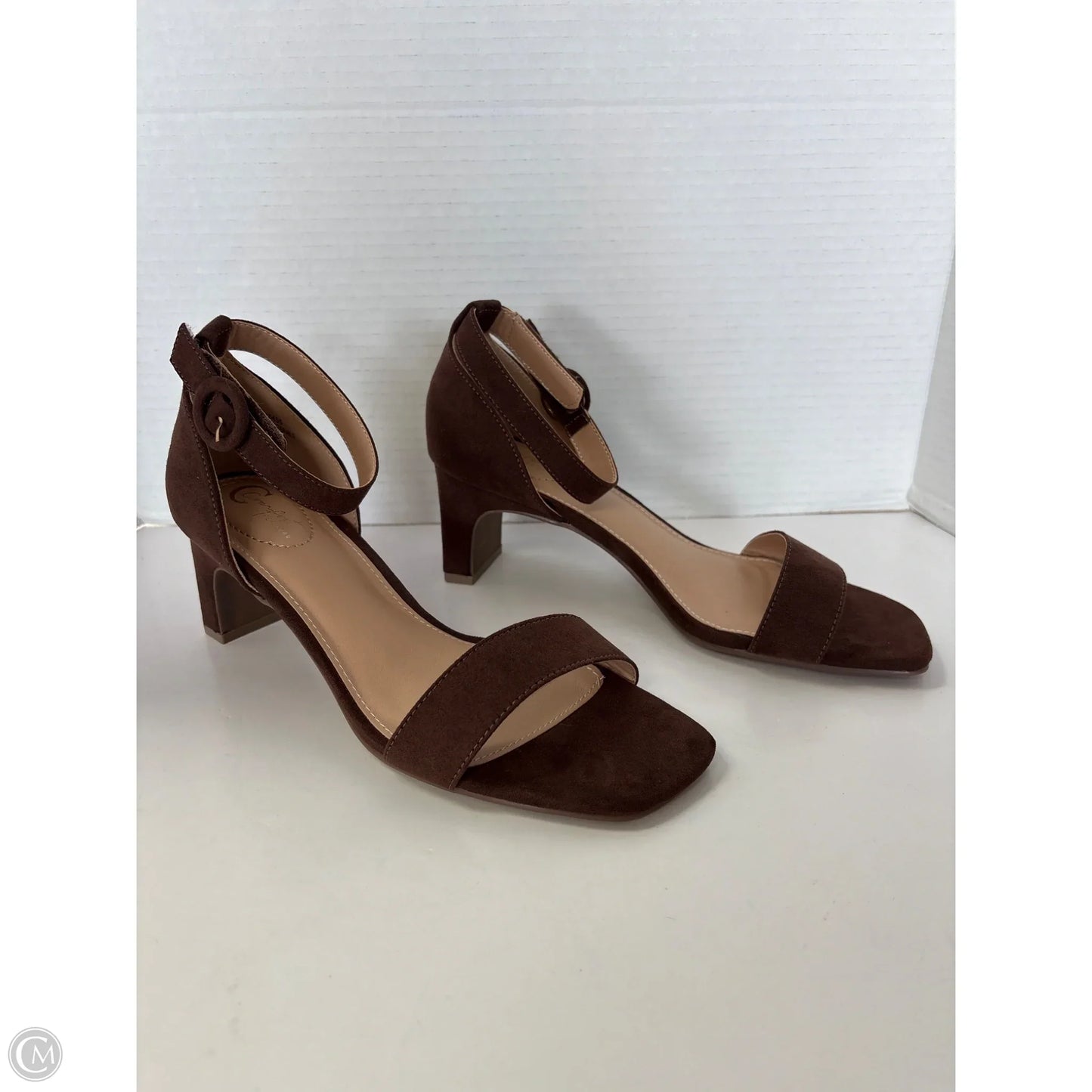 Sandals Heels Block By C Est. 1946 In Brown, Size: 8