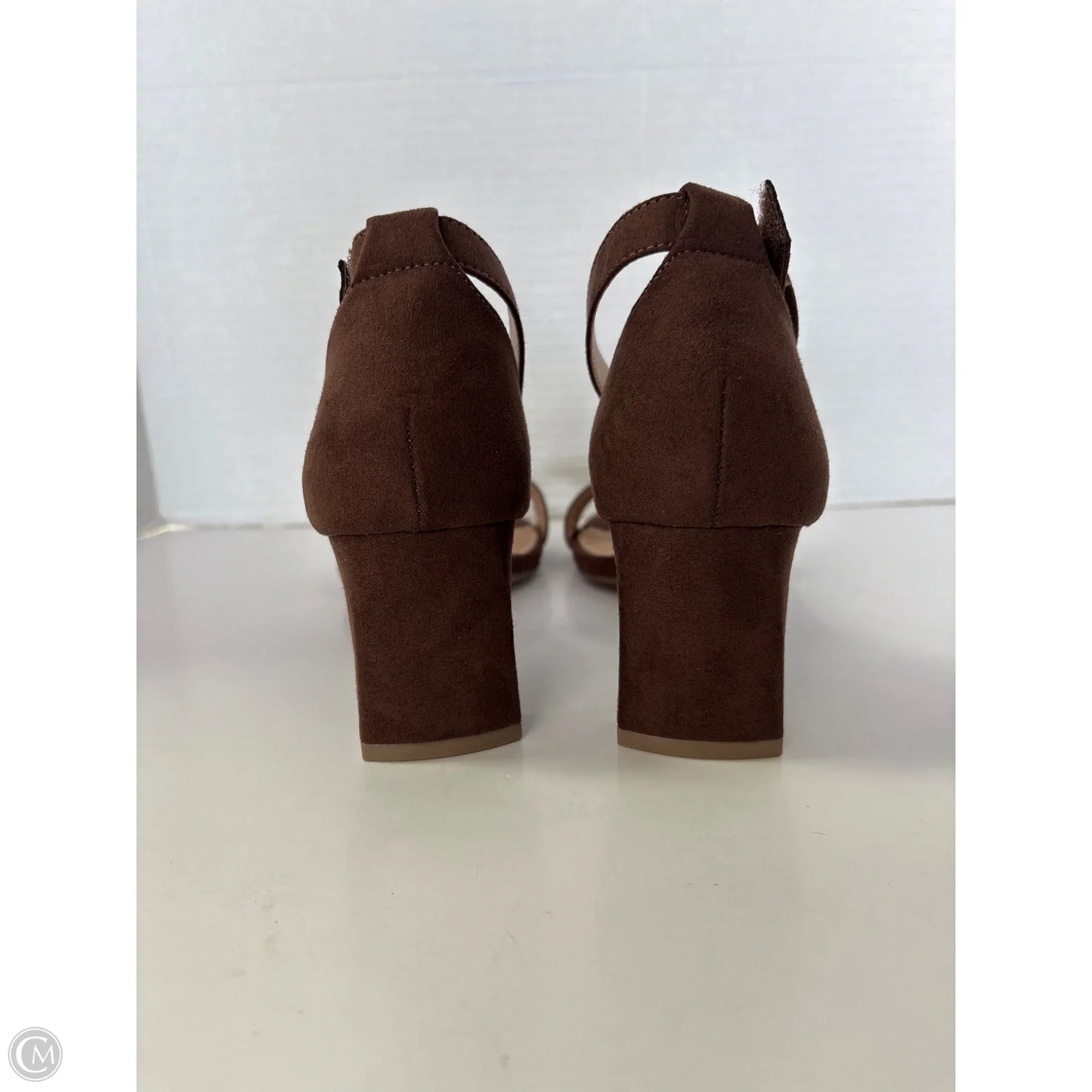 Sandals Heels Block By C Est. 1946 In Brown, Size: 8