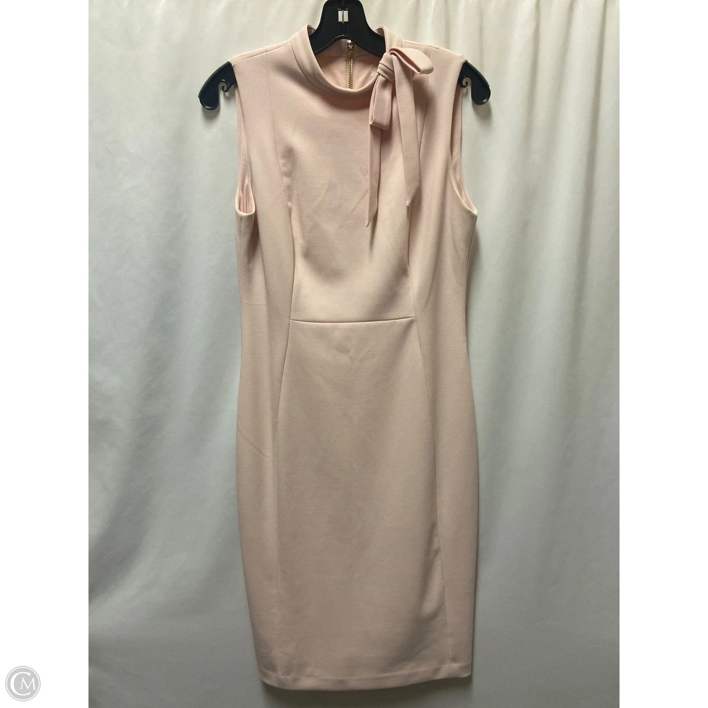 Dress Casual Midi By Calvin Klein In Pink, Size: M