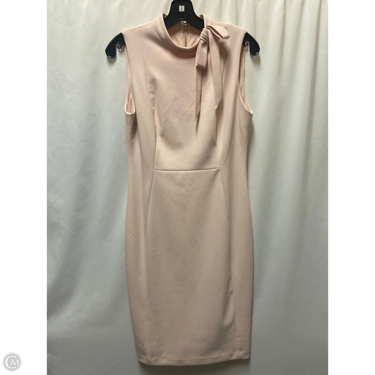 Dress Casual Midi By Calvin Klein In Pink, Size: M