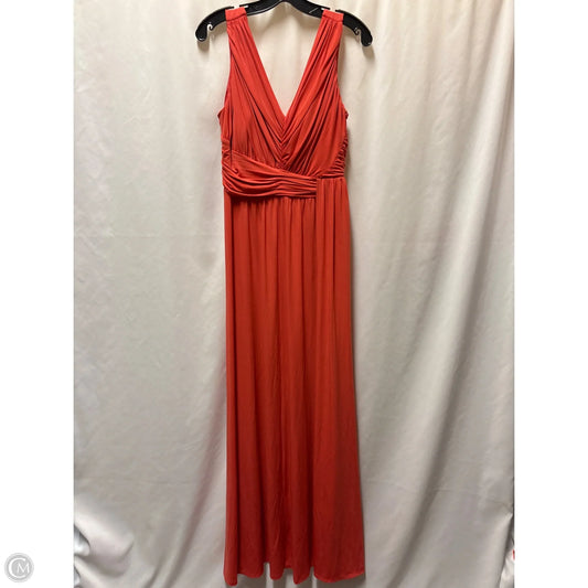 Dress Casual Maxi By Sangria In Peach, Size: L