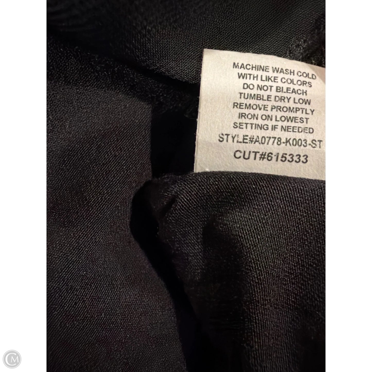 Top Short Sleeve By Cha Cha Vente In Black, Size: L