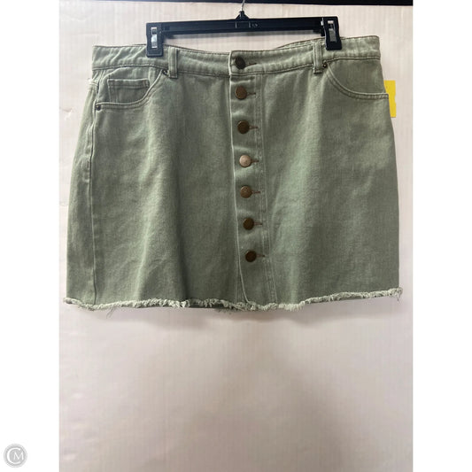 Skirt Mini & Short By Mudpie In Green, Size: L