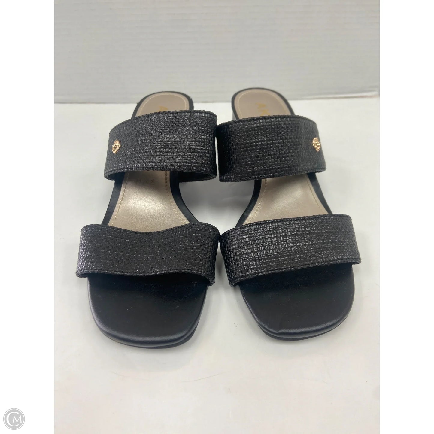 Sandals Heels Block By Anne Klein In Black, Size: 7.5