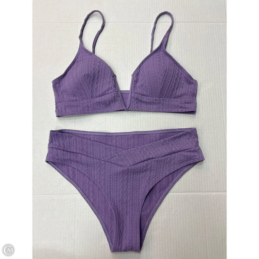 Swimsuit 2pc By Clothes Mentor In Purple, Size: L