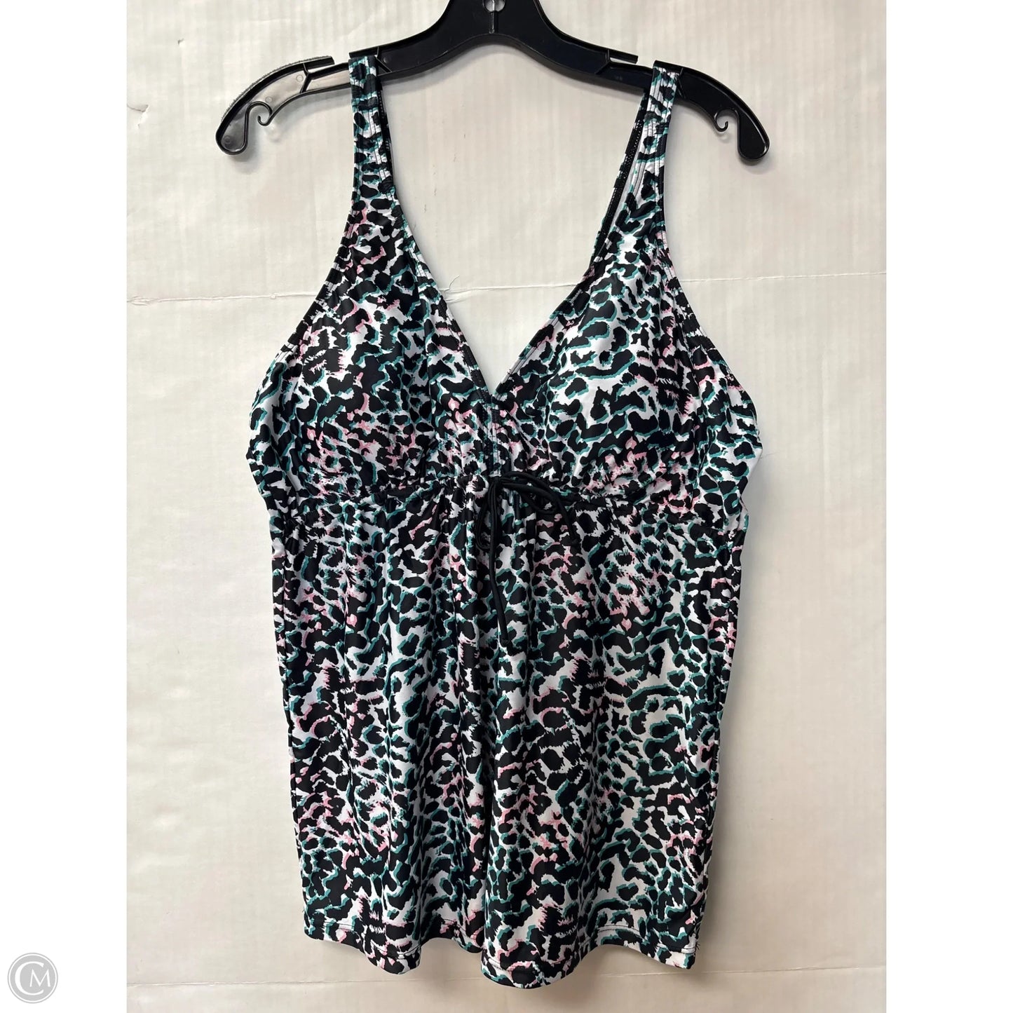 Swimsuit Top By Clothes Mentor In Black, Size: 2x