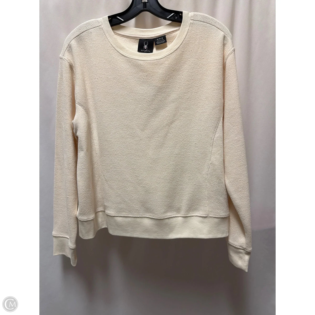 Top Long Sleeve By Spyder In Cream, Size: M
