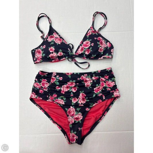 Swimsuit 2pc By Cremieux In Navy, Size: L