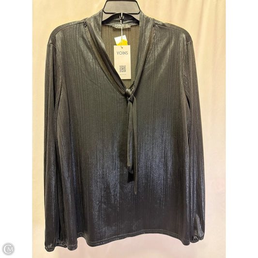 Top Long Sleeve By Clothes Mentor In Black, Size: Xxl