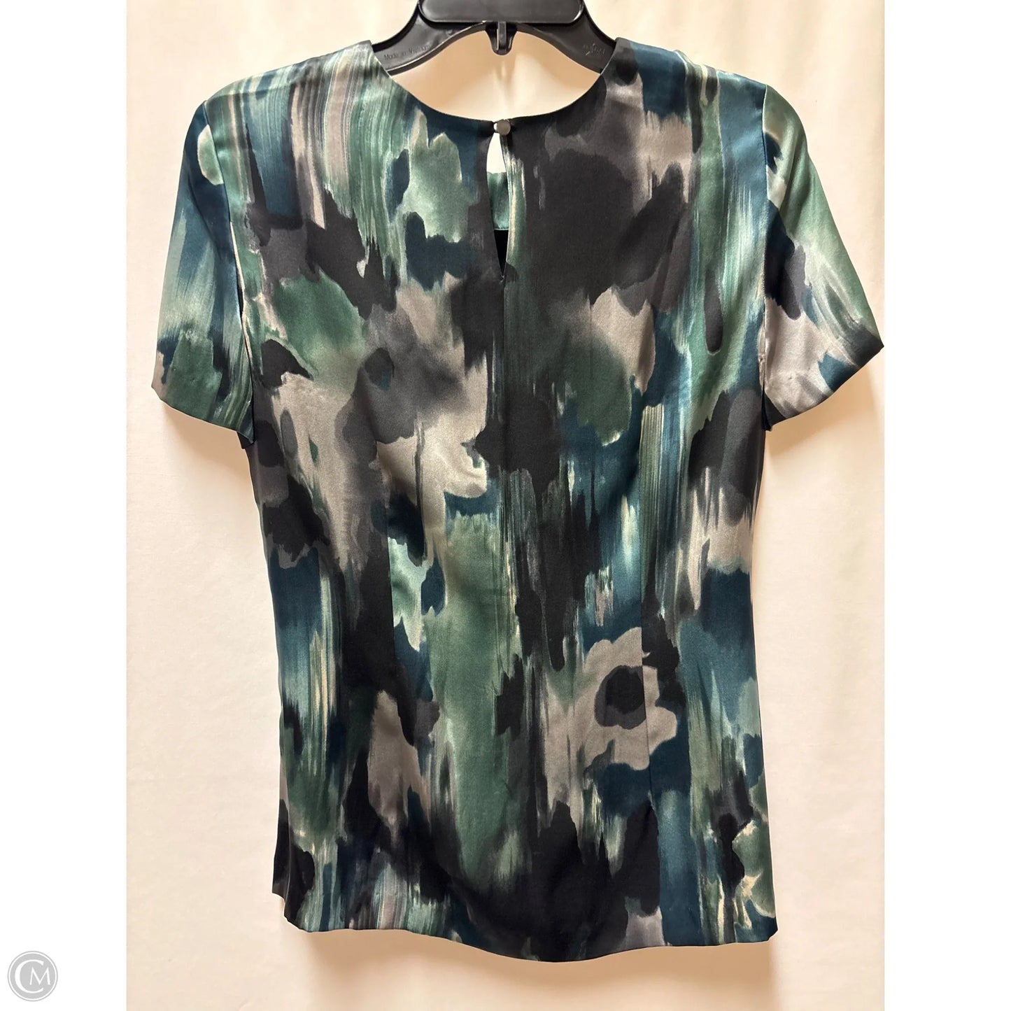 Top Short Sleeve By Anne Klein In Blue & Green, Size: M