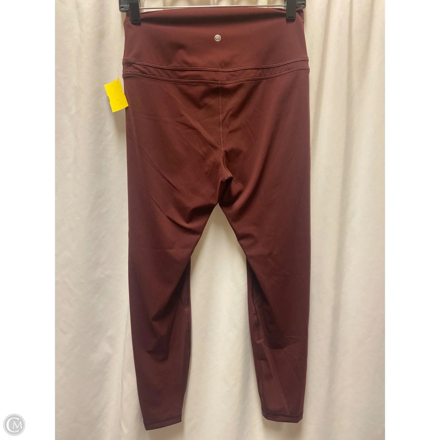 Athletic Pants 2pc By Crz Yoga In Maroon, Size: L