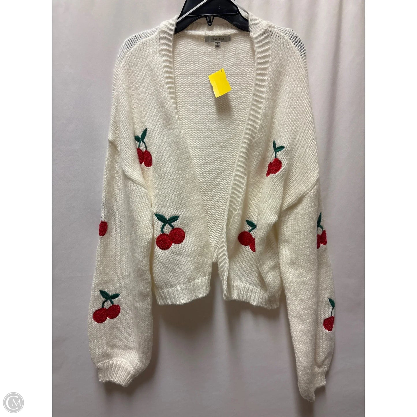 Cardigan By Love Tree In White, Size: L