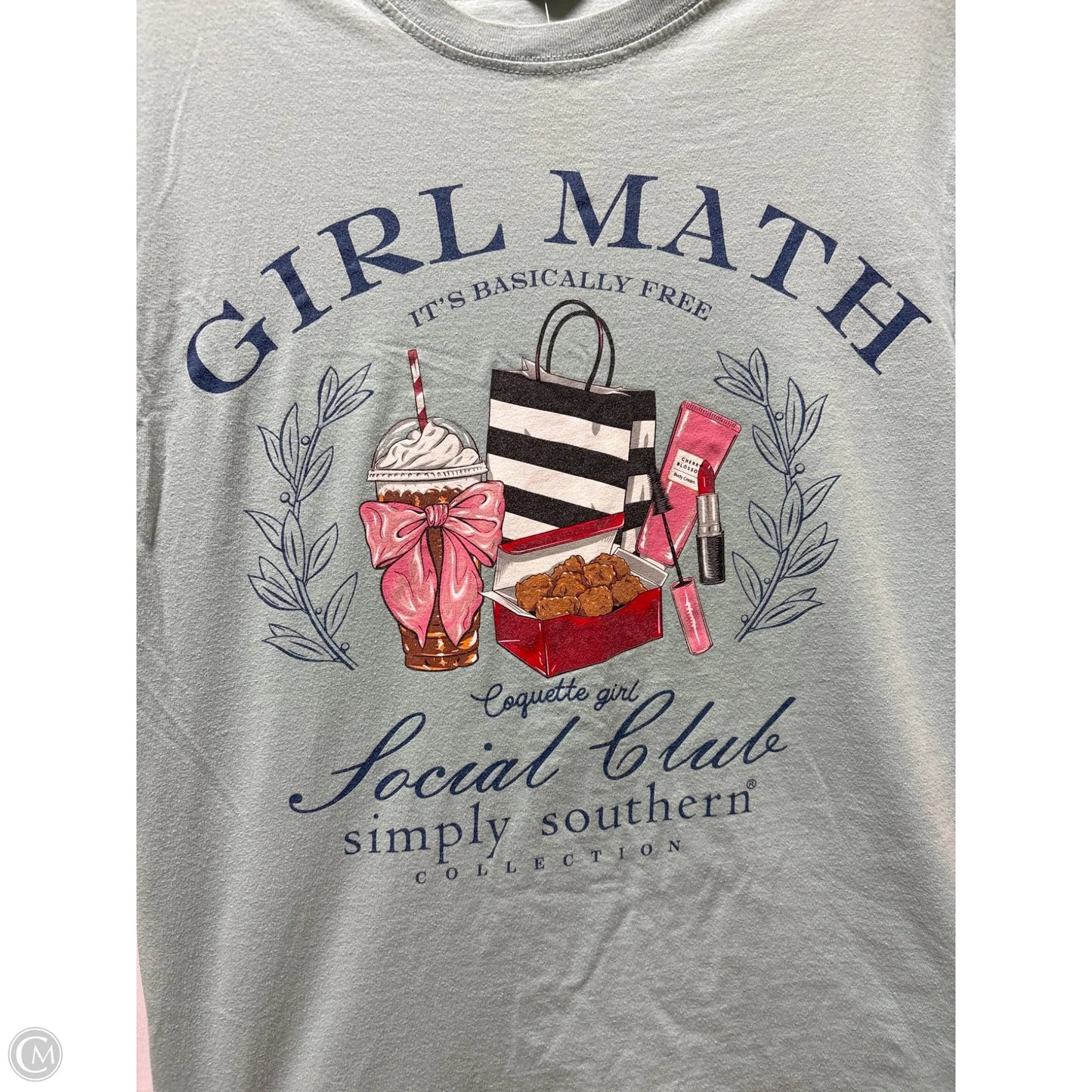 Top Short Sleeve By Simply Southern In Green, Size: S