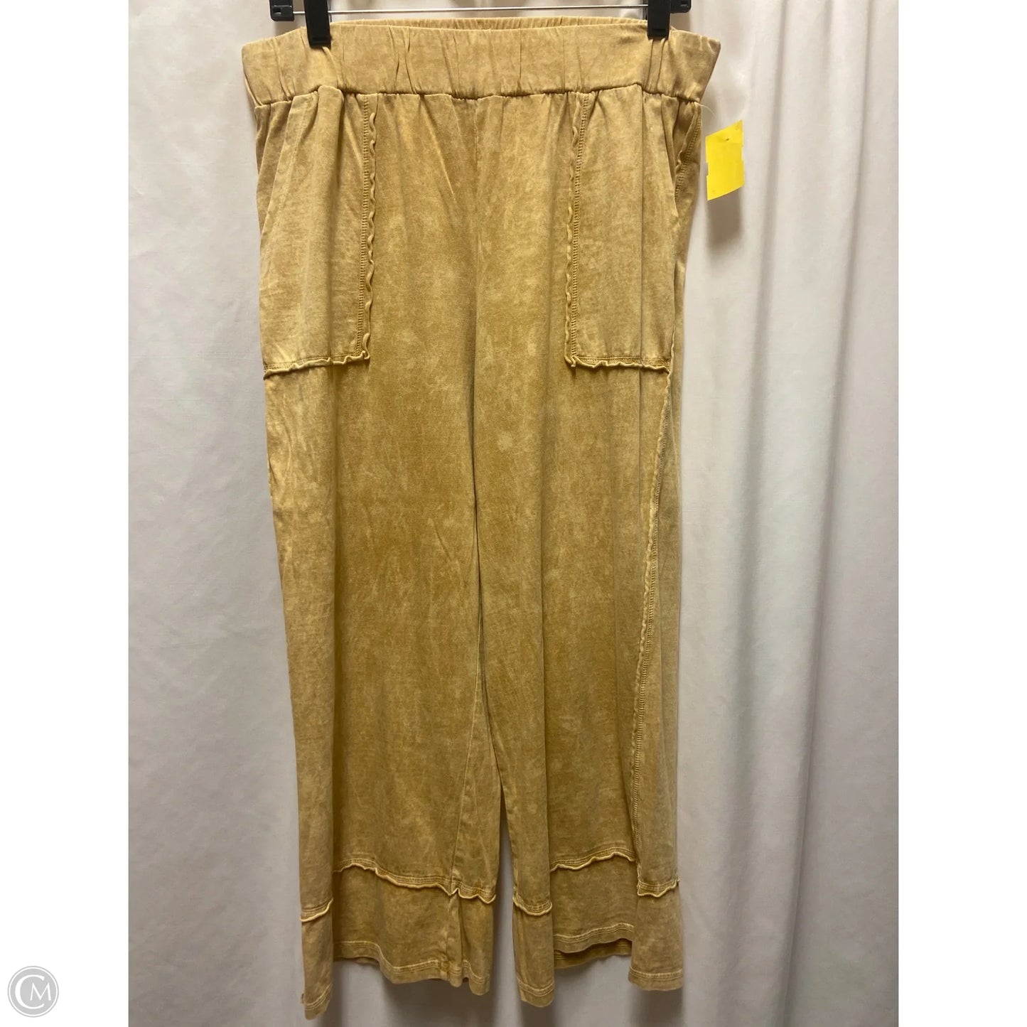 Pants Set 2pc By Logo In Yellow, Size: L