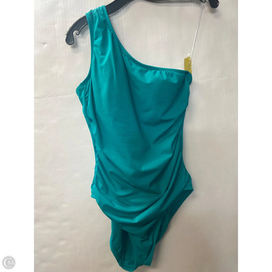 Swimsuit By Time And Tru In Aqua, Size: M