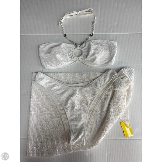 Swimsuit 2pc By Clothes Mentor In White, Size: M
