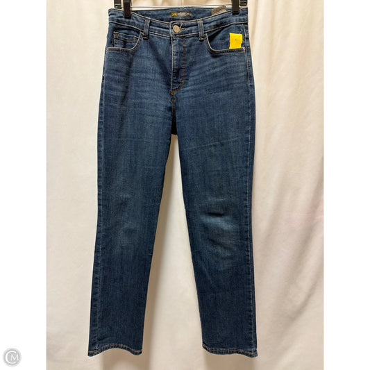 Jeans Straight By Lee In Blue Denim, Size: 6