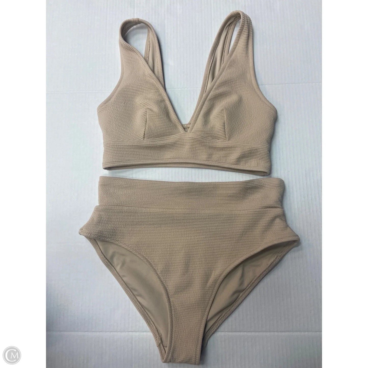 Swimsuit 2pc By Old Navy In Beige, Size: M