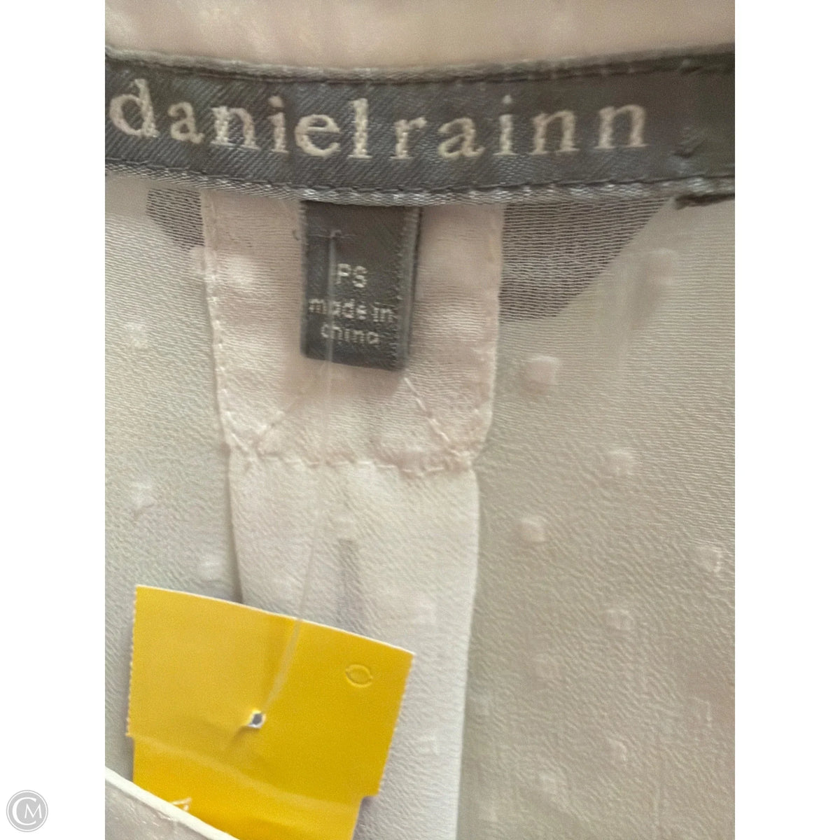 Top Long Sleeve By Daniel Rainn In White, Size: Sp
