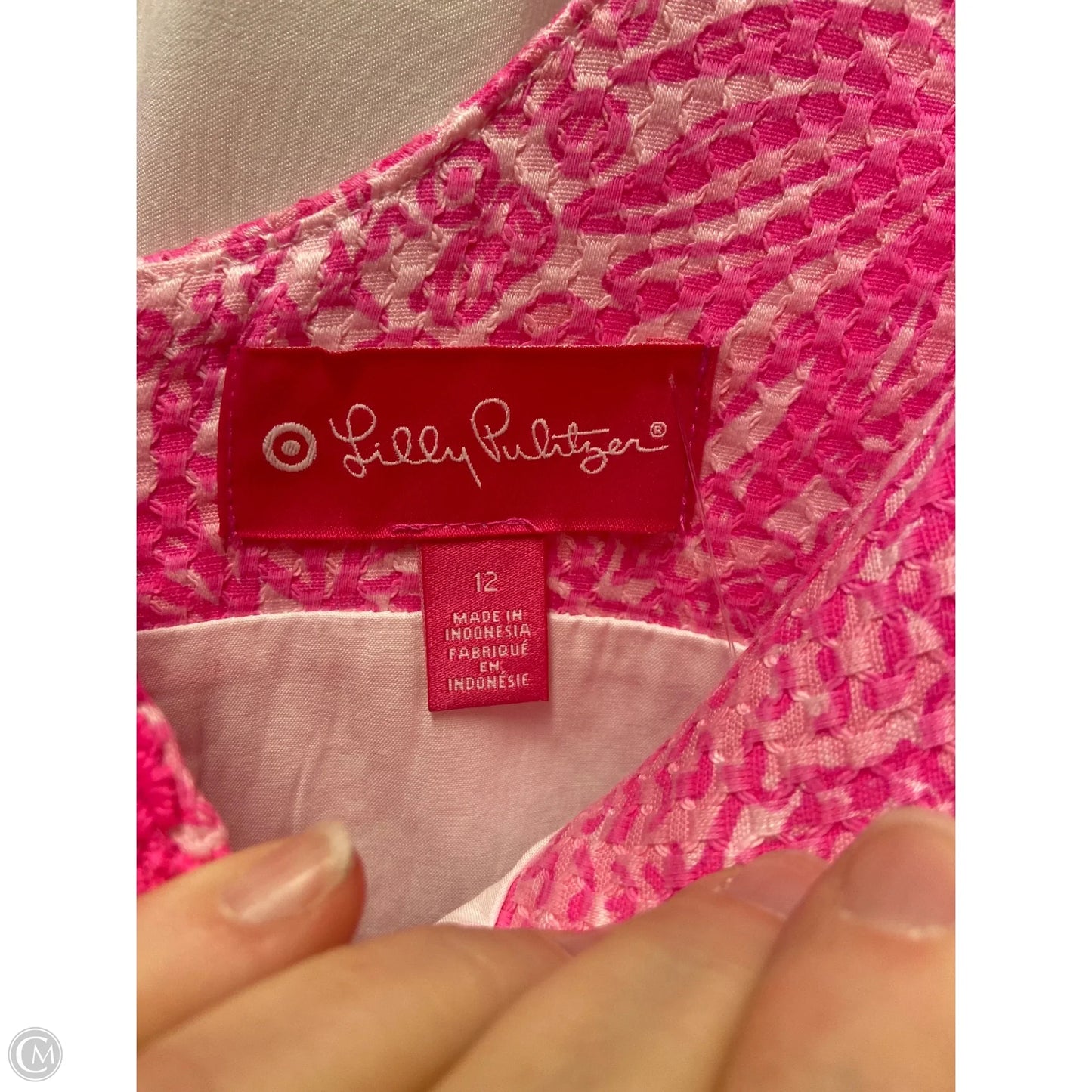 Dress Designer By Lilly Pulitzer In Pink, Size: 12