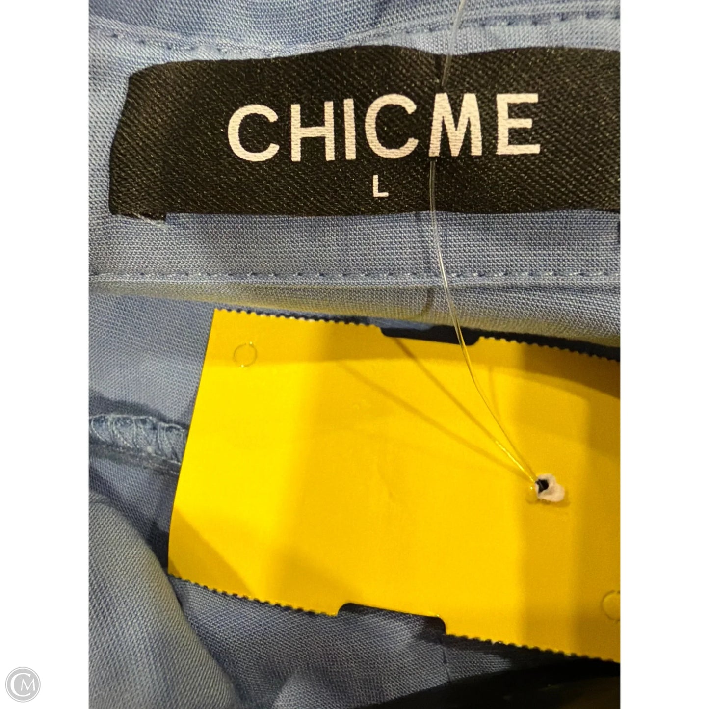 Pants Set 2pc By Chicme In Blue, Size: L