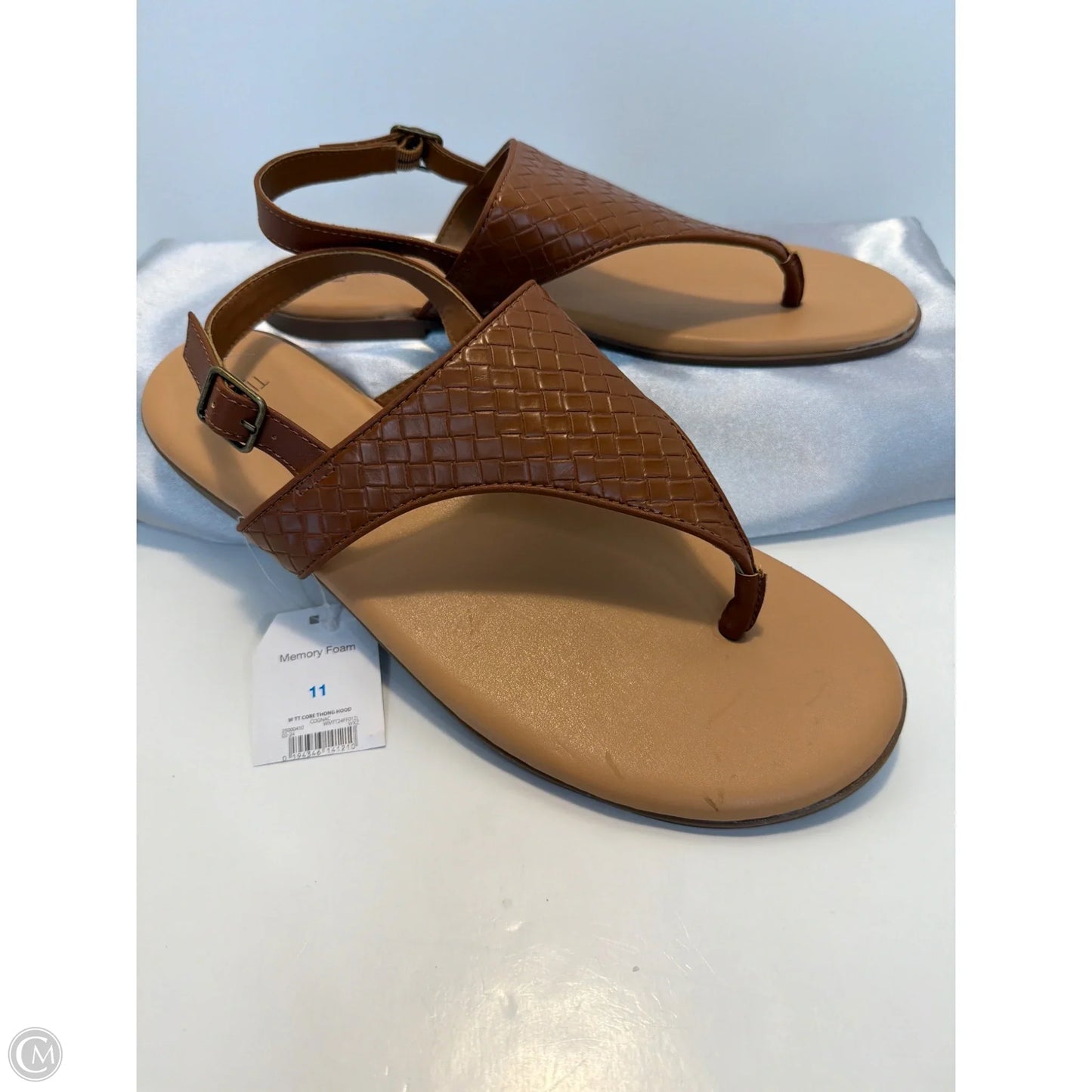 Sandals Flats By Time And Tru In Brown, Size: 11