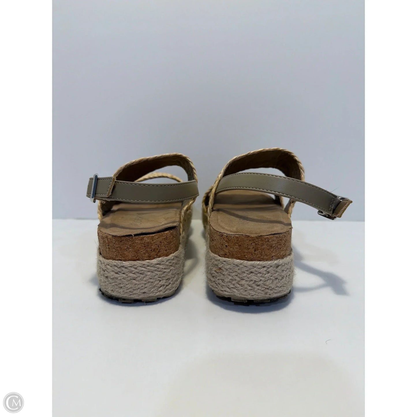 Sandals Heels Block By Serra In Tan, Size: 7