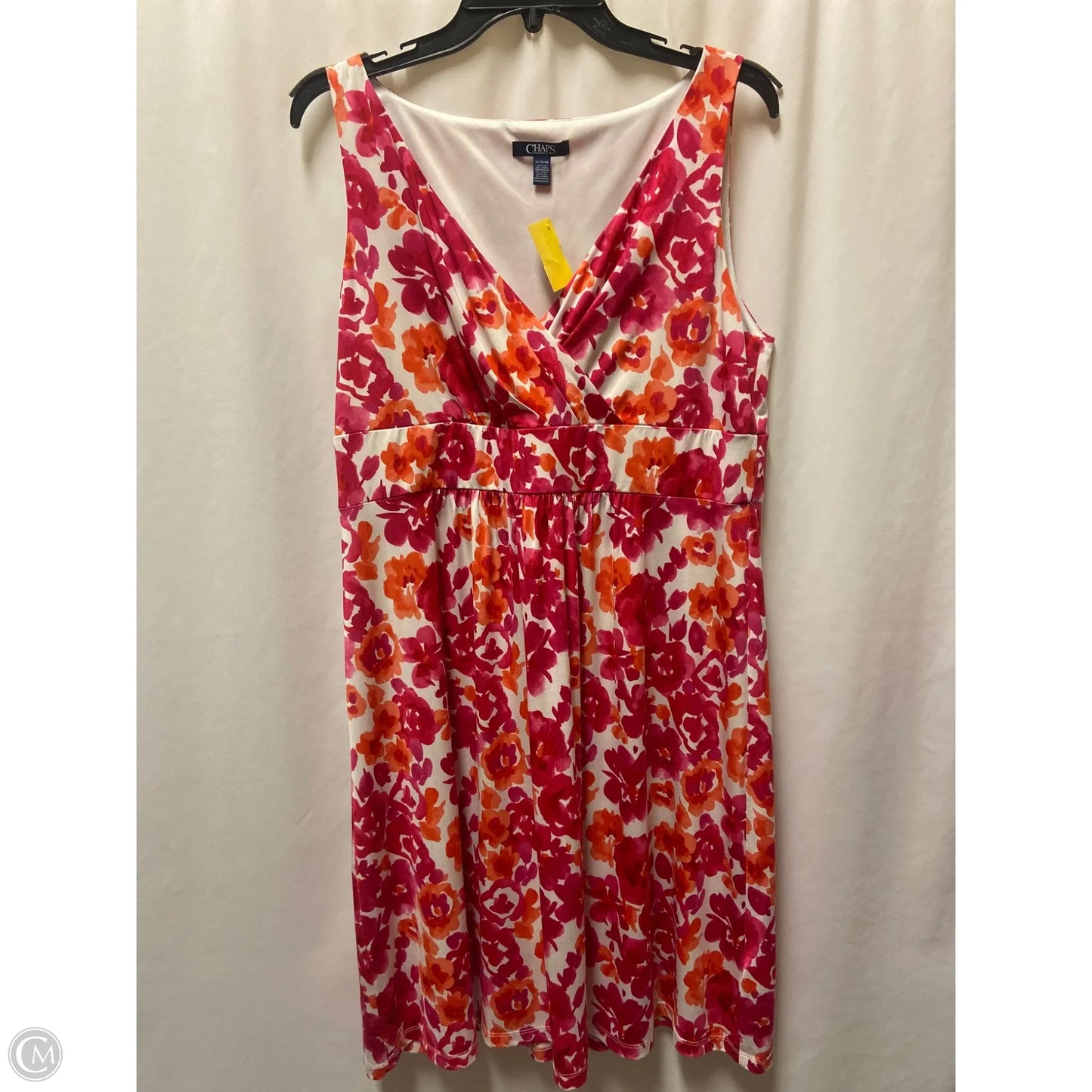 Dress Casual Midi By Chaps In Pink, Size: Xl