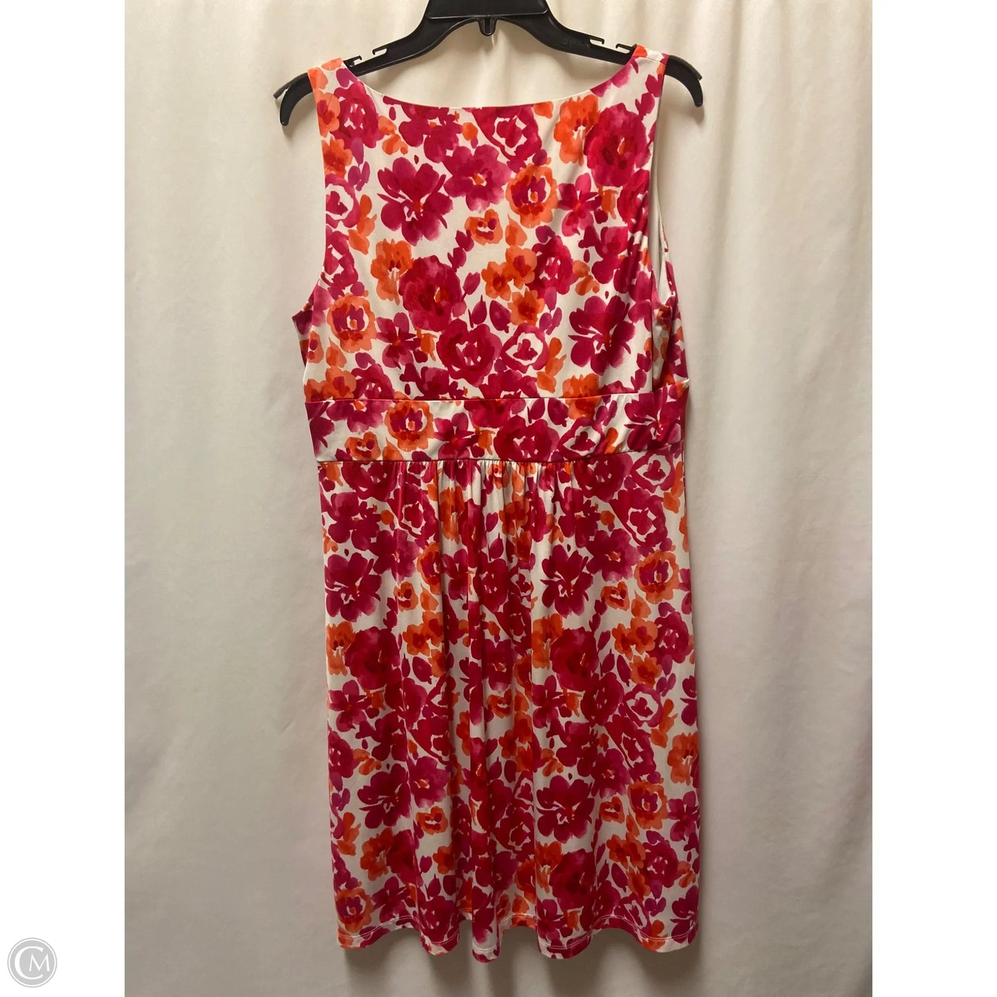 Dress Casual Midi By Chaps In Pink, Size: Xl