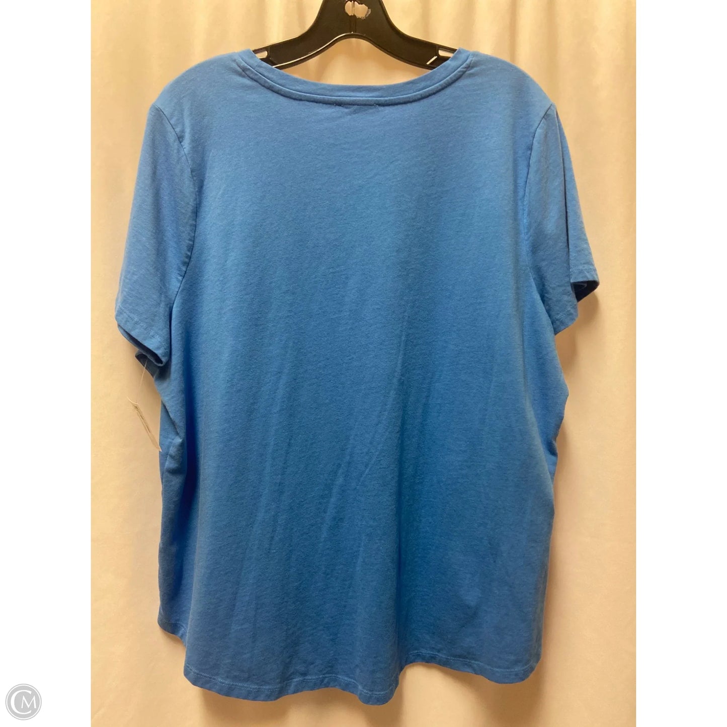 Top Short Sleeve By Maurices In Blue, Size: 1x