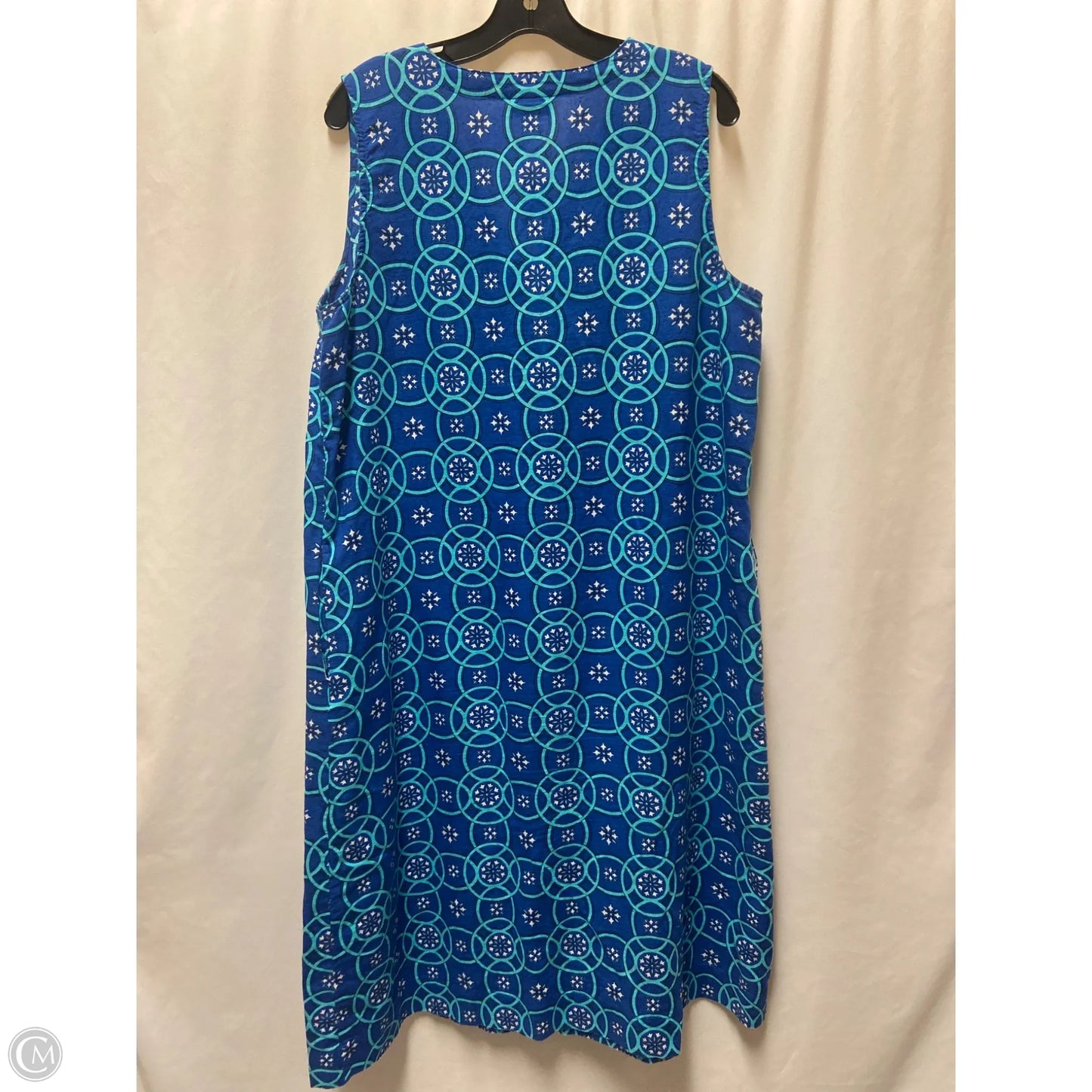 Dress Casual Maxi By Liz Claiborne In Blue, Size: Xl