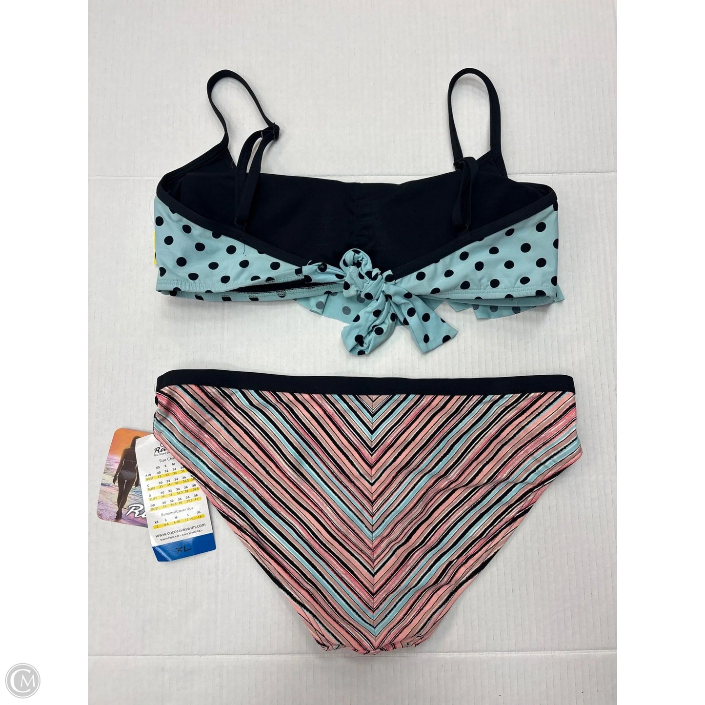 Swimsuit 2pc By Clothes Mentor In Teal, Size: Xl