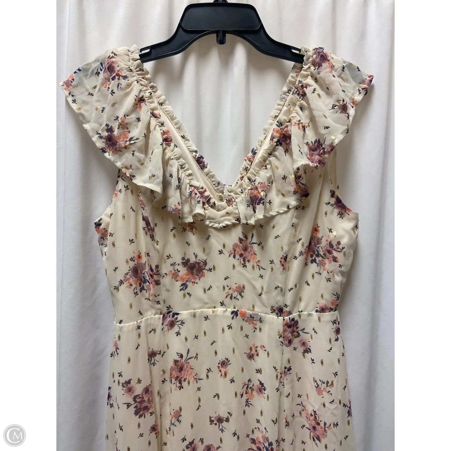 Dress Casual Maxi By Miami In Cream, Size: M