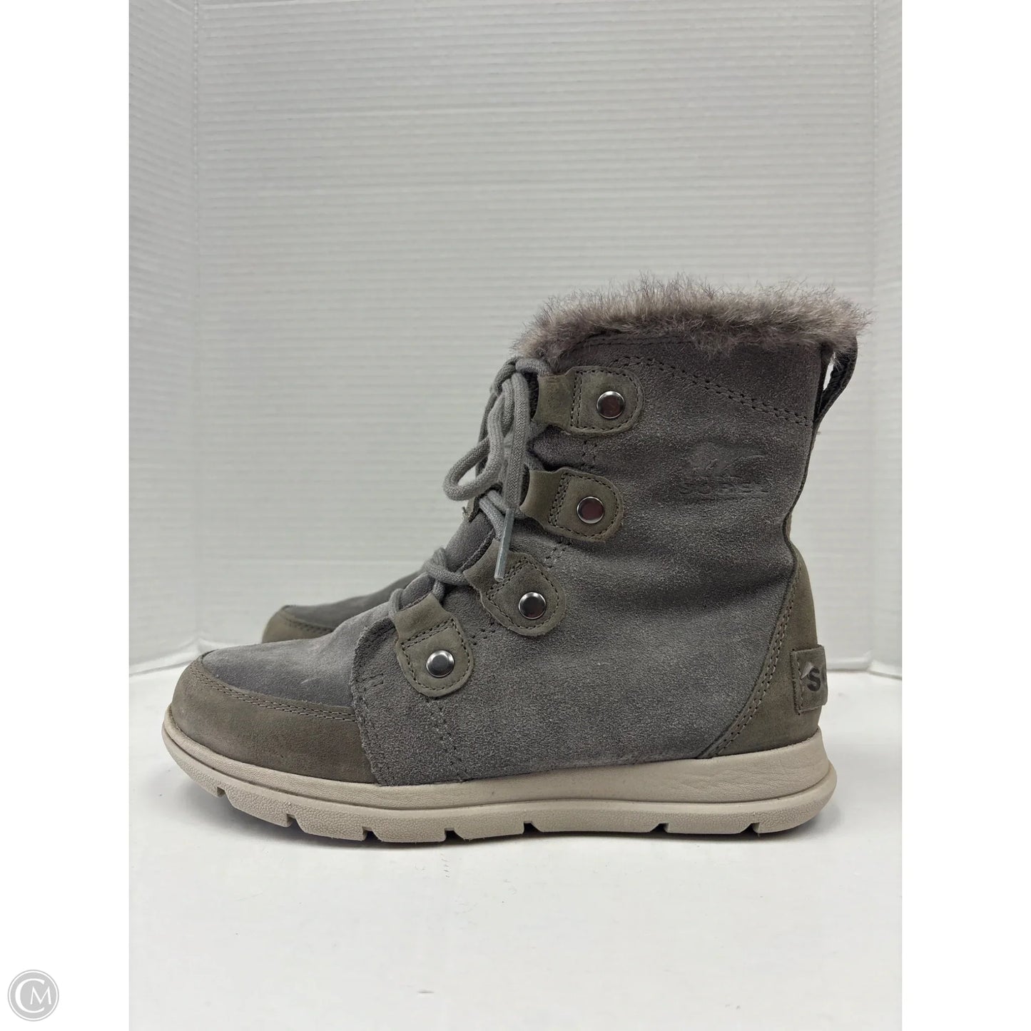 Boots Mid-calf Flats By Sorel In Grey, Size: 7