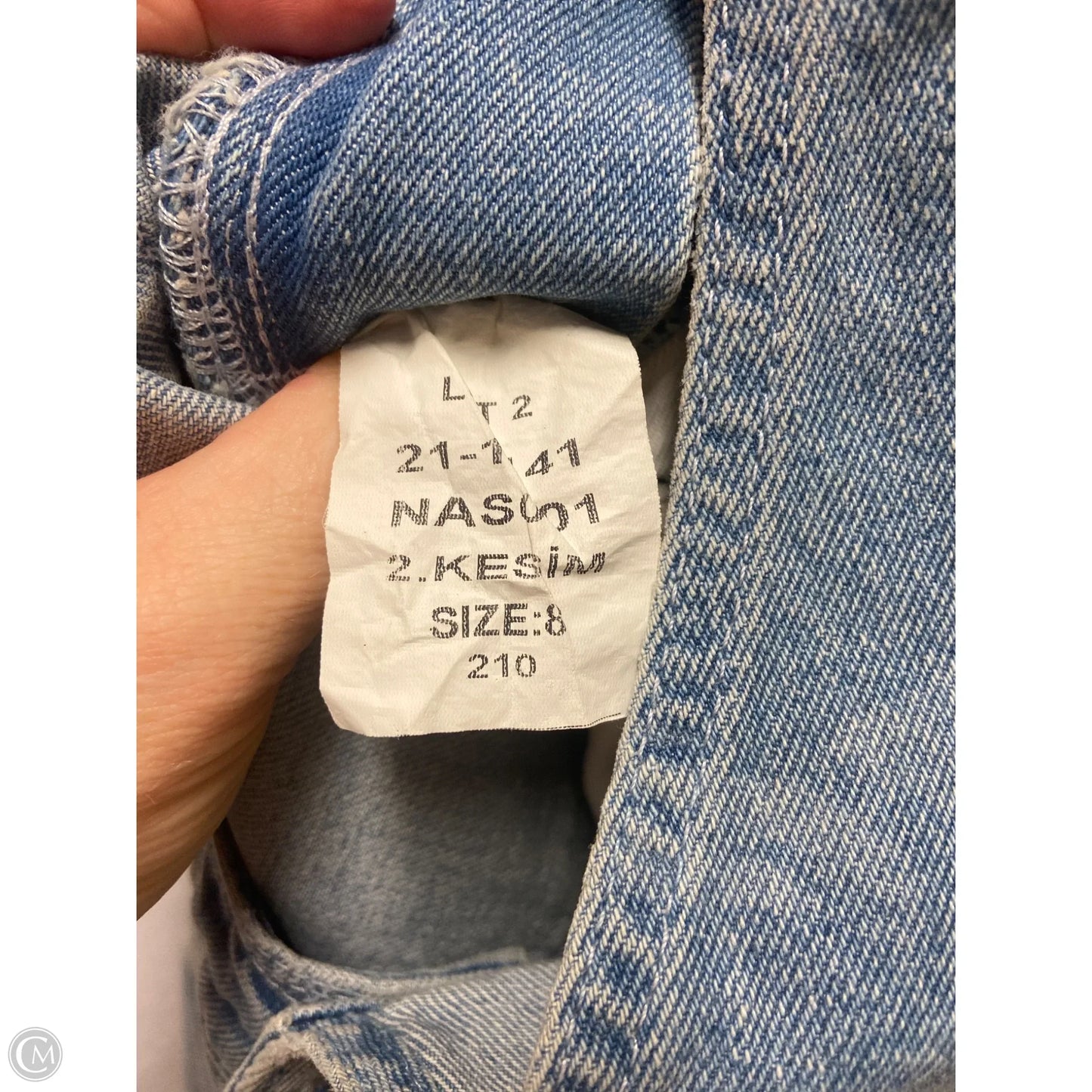 Overalls By Clothes Mentor In Blue Denim, Size: M